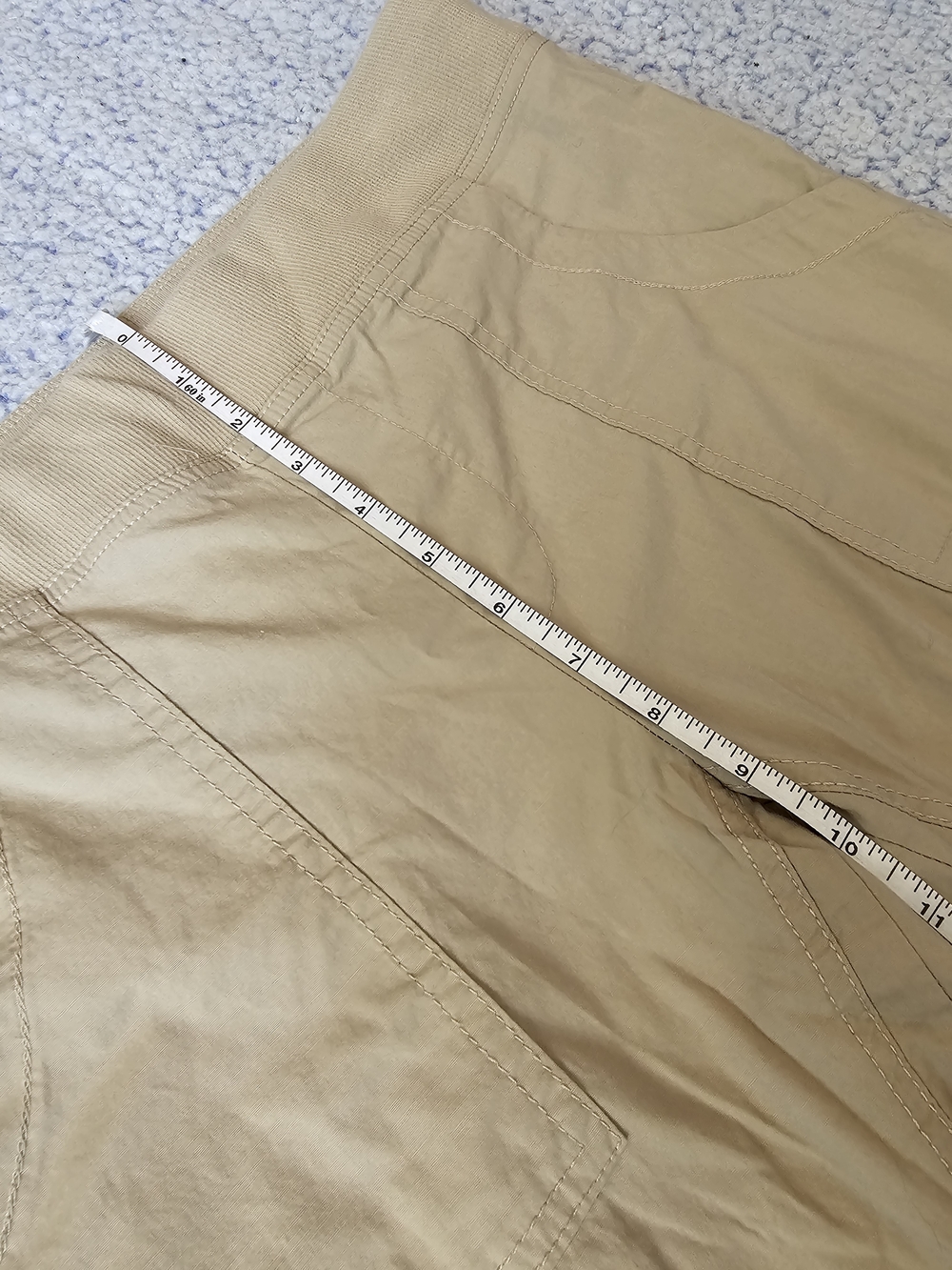 Light Tan Khaki Cargo Joggers - Picture 9 of 9